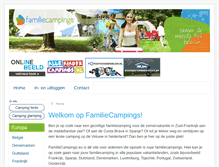Tablet Screenshot of familiecampings.eu